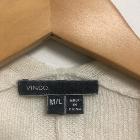 Vince Wool/Cashmere Striped Open Poncho Size M/L - Picture 5 of 7